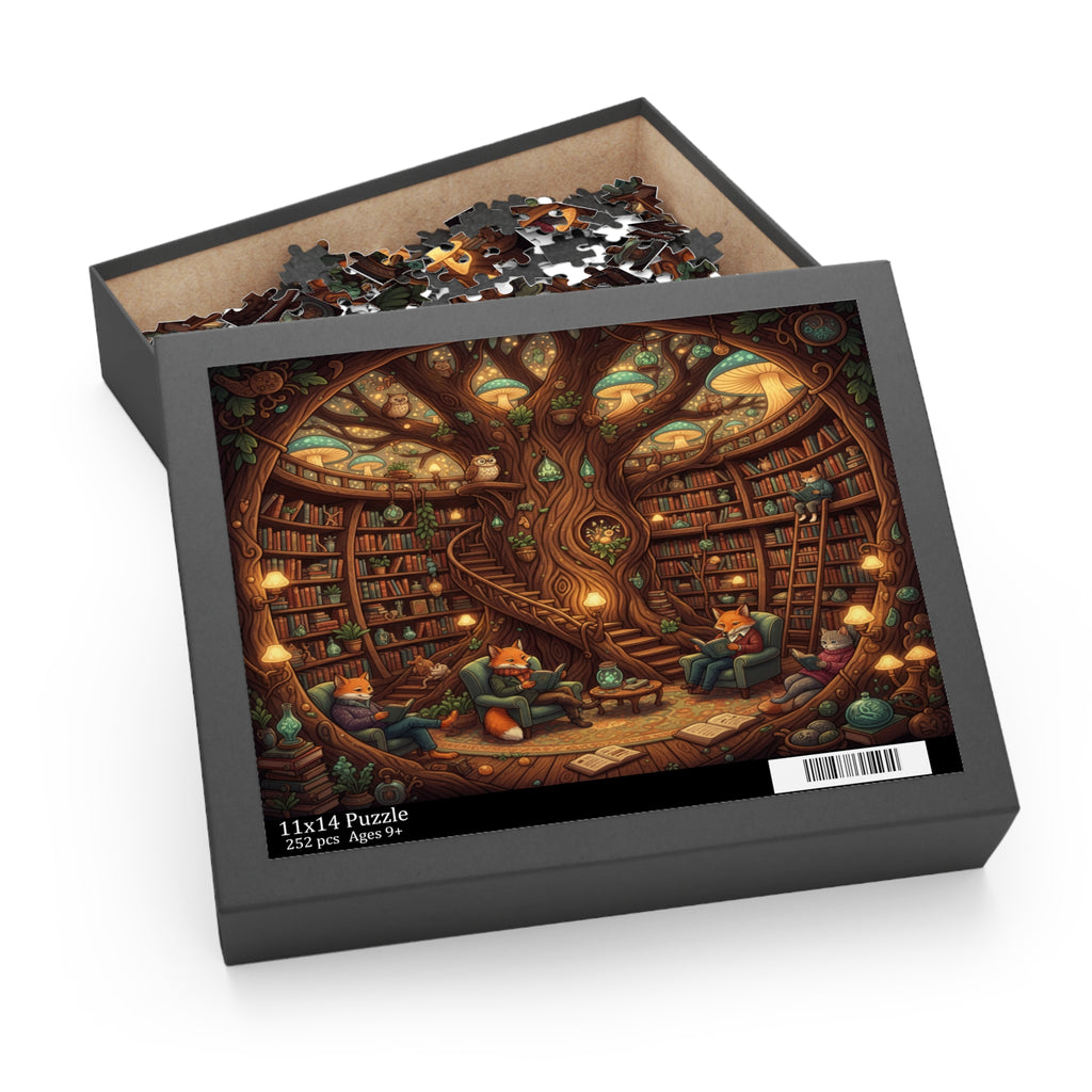 Magical Tree Library Jigsaw Puzzle (120/252/500 pcs)