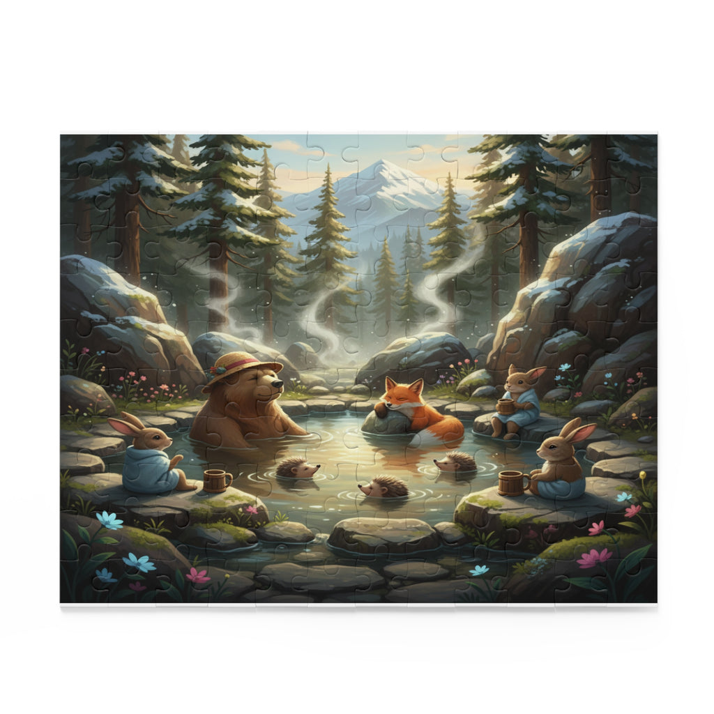 Mountain Hot Springs Jigsaw Puzzle (120/252/500 pcs)