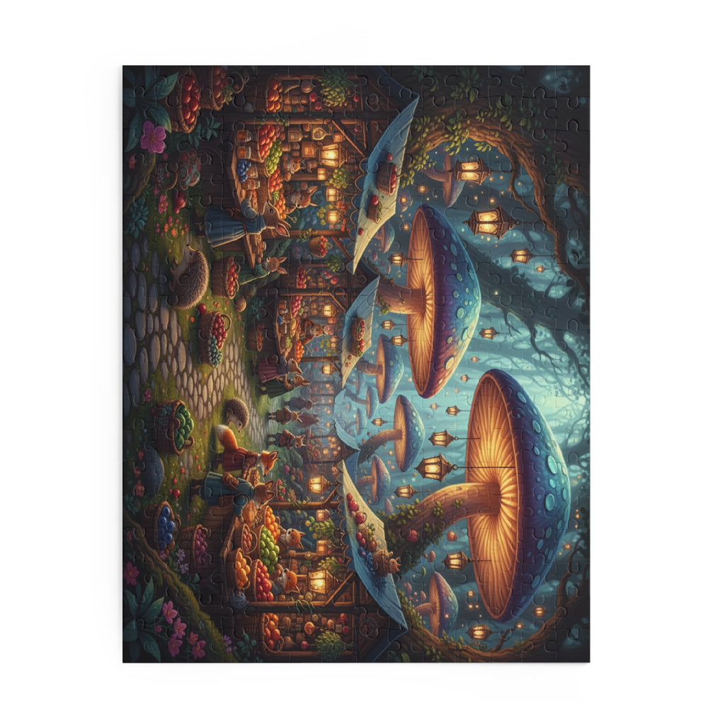 Mushroom Market Jigsaw Puzzle (120/252/500 pcs)