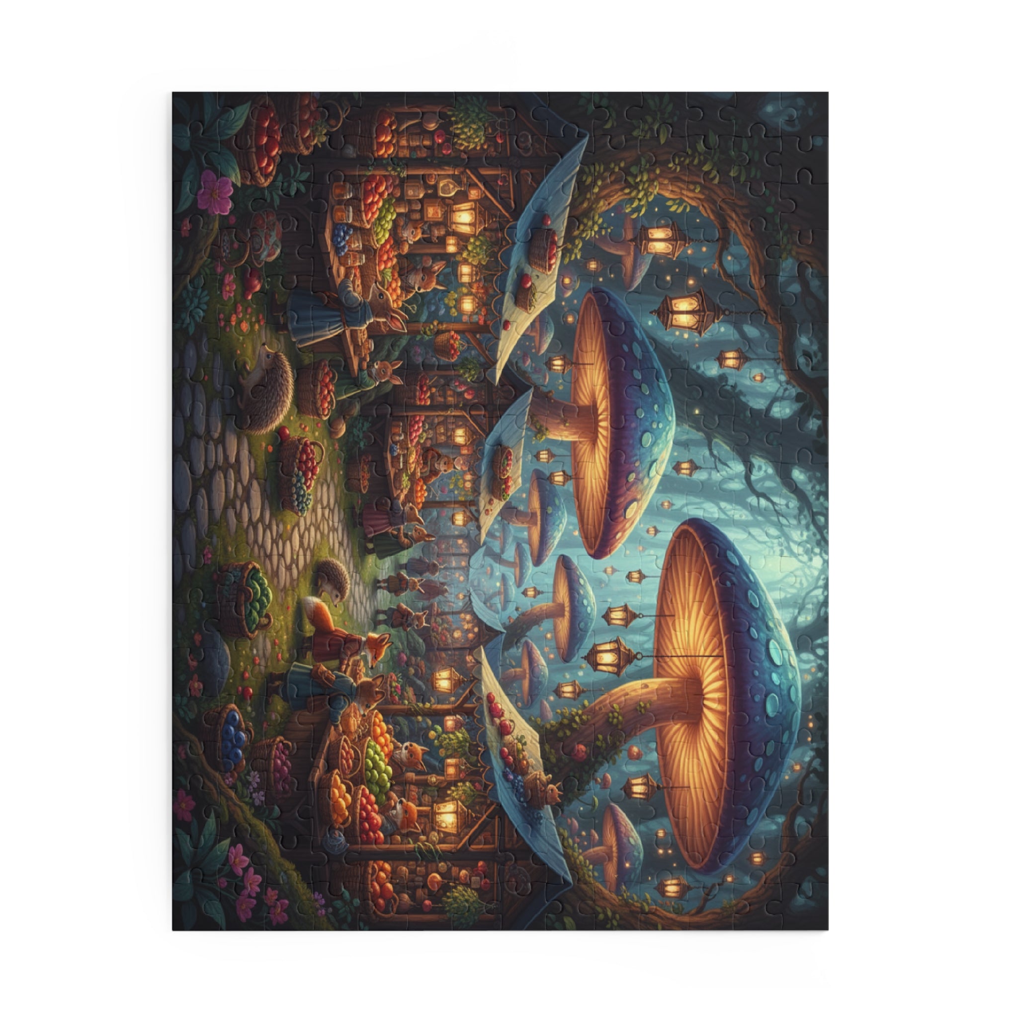 Mushroom Market Jigsaw Puzzle (120/252/500 pcs)