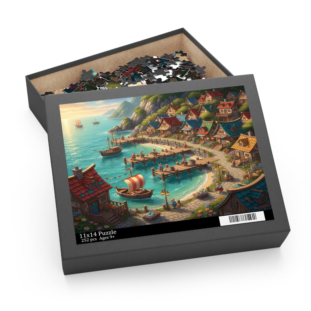 Seaside Animal Town Jigsaw Puzzle (120/252/500 pcs)