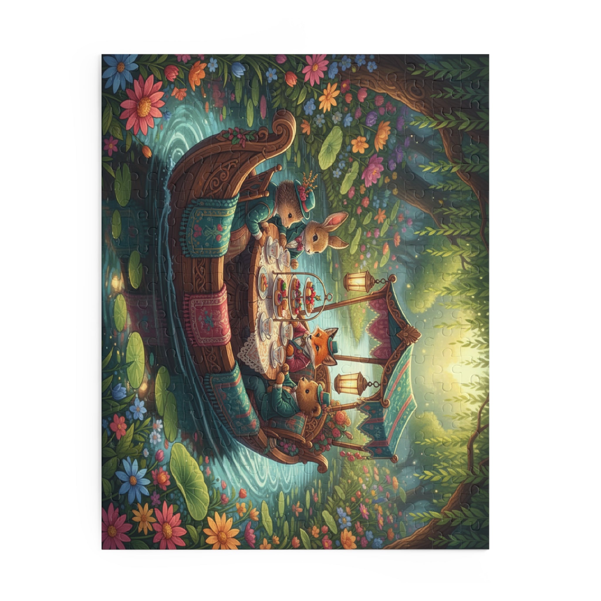 Riverboat Tea Party Jigsaw Puzzle (120/252/500 pcs)