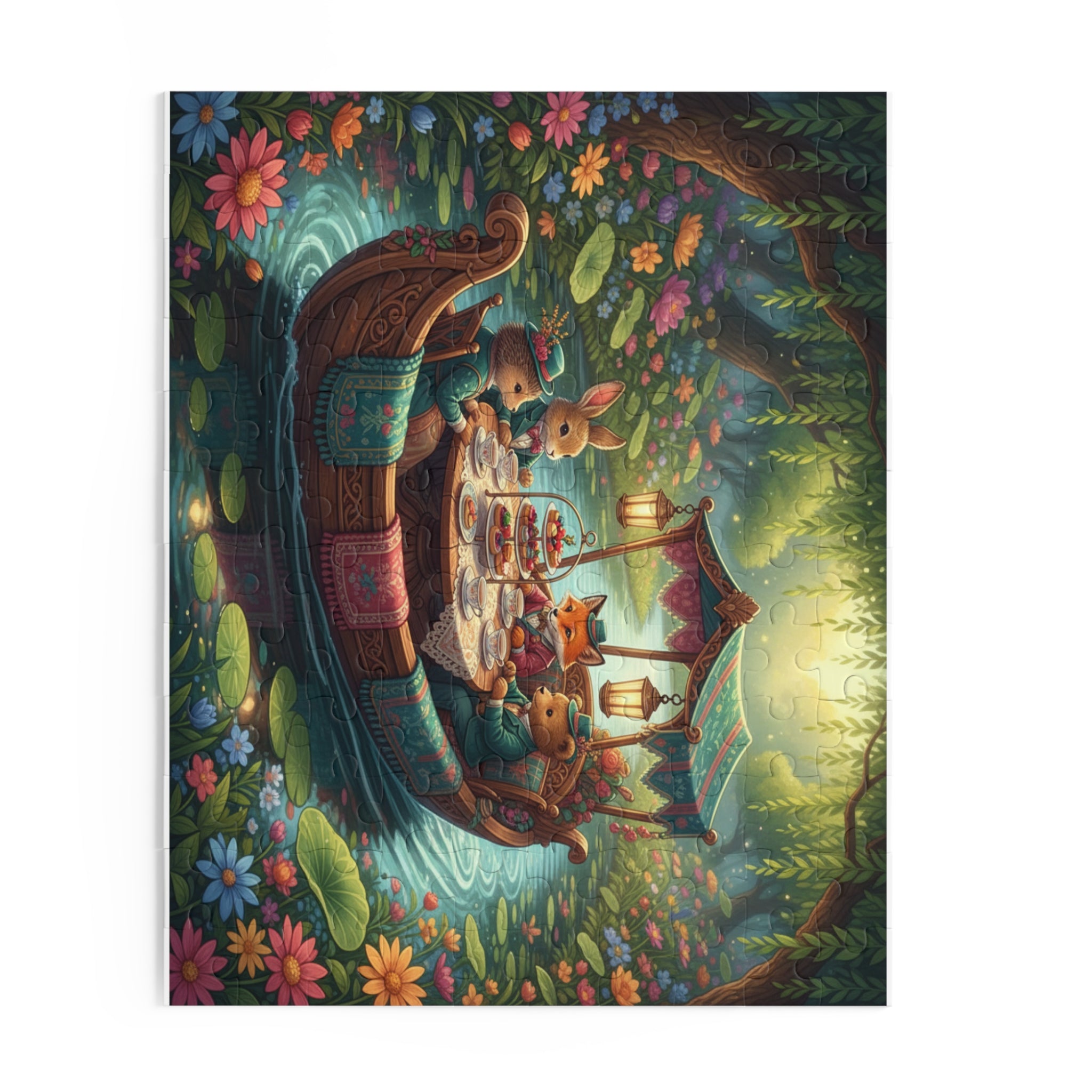 Riverboat Tea Party Jigsaw Puzzle (120/252/500 pcs)