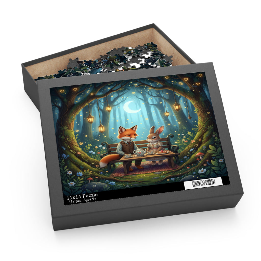Moonlit Forest Picnic Jigsaw Puzzle (120/252/500 pcs)