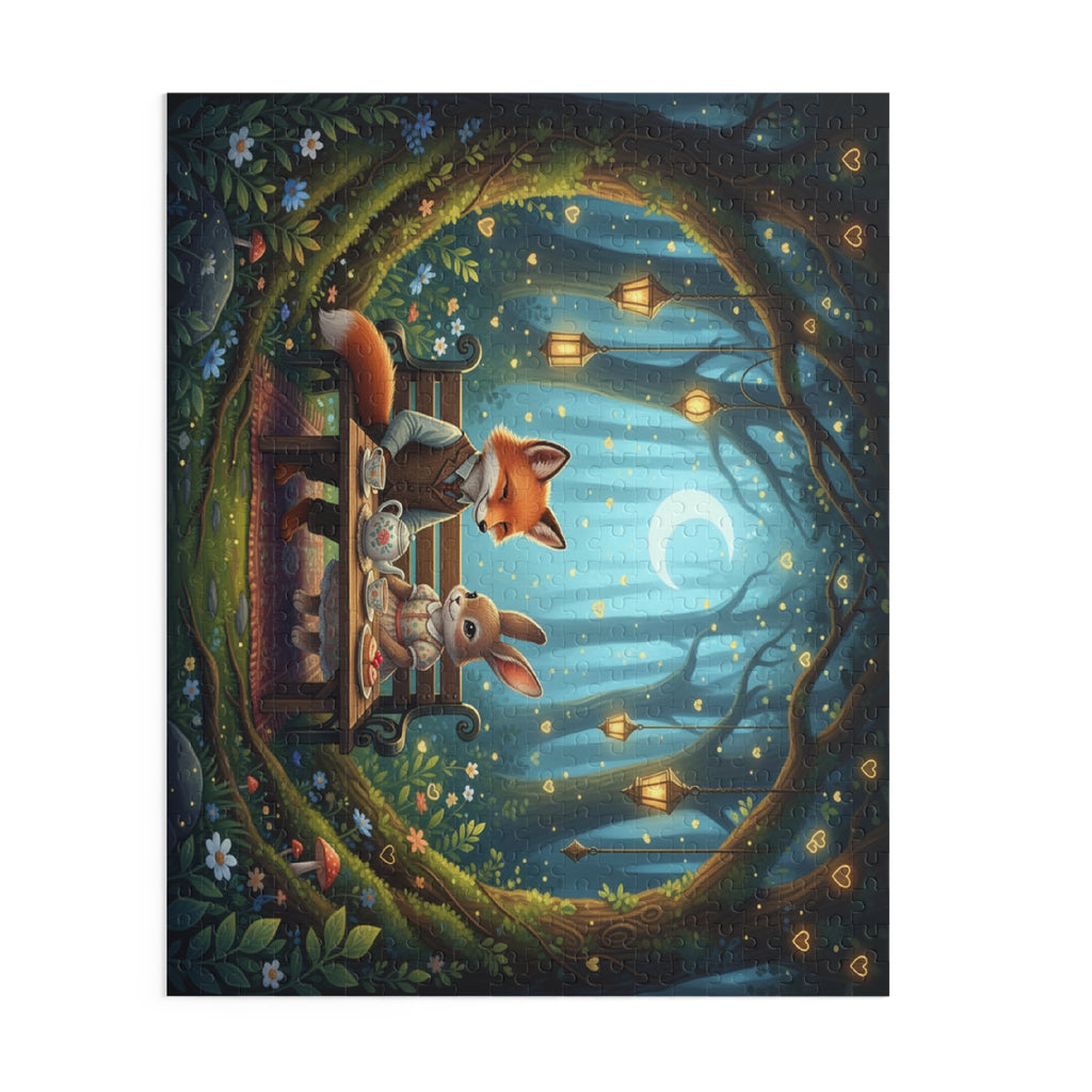 Moonlit Forest Picnic Jigsaw Puzzle (120/252/500 pcs)