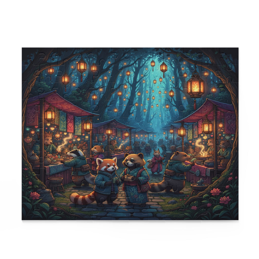 Love in the Lantern Market Jigsaw Puzzle (120/252/500 pcs)