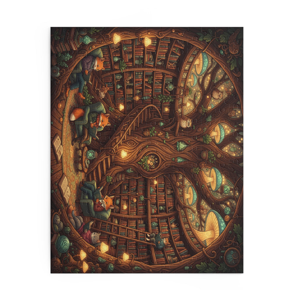 Magical Tree Library Jigsaw Puzzle (120/252/500 pcs)