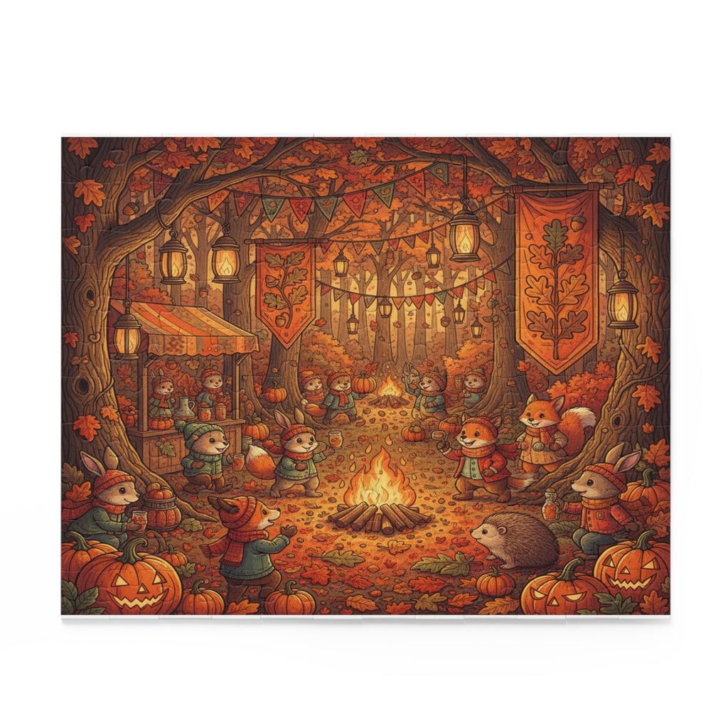 Autumn Animal Festival Jigsaw Puzzle (120/252/500 pcs)