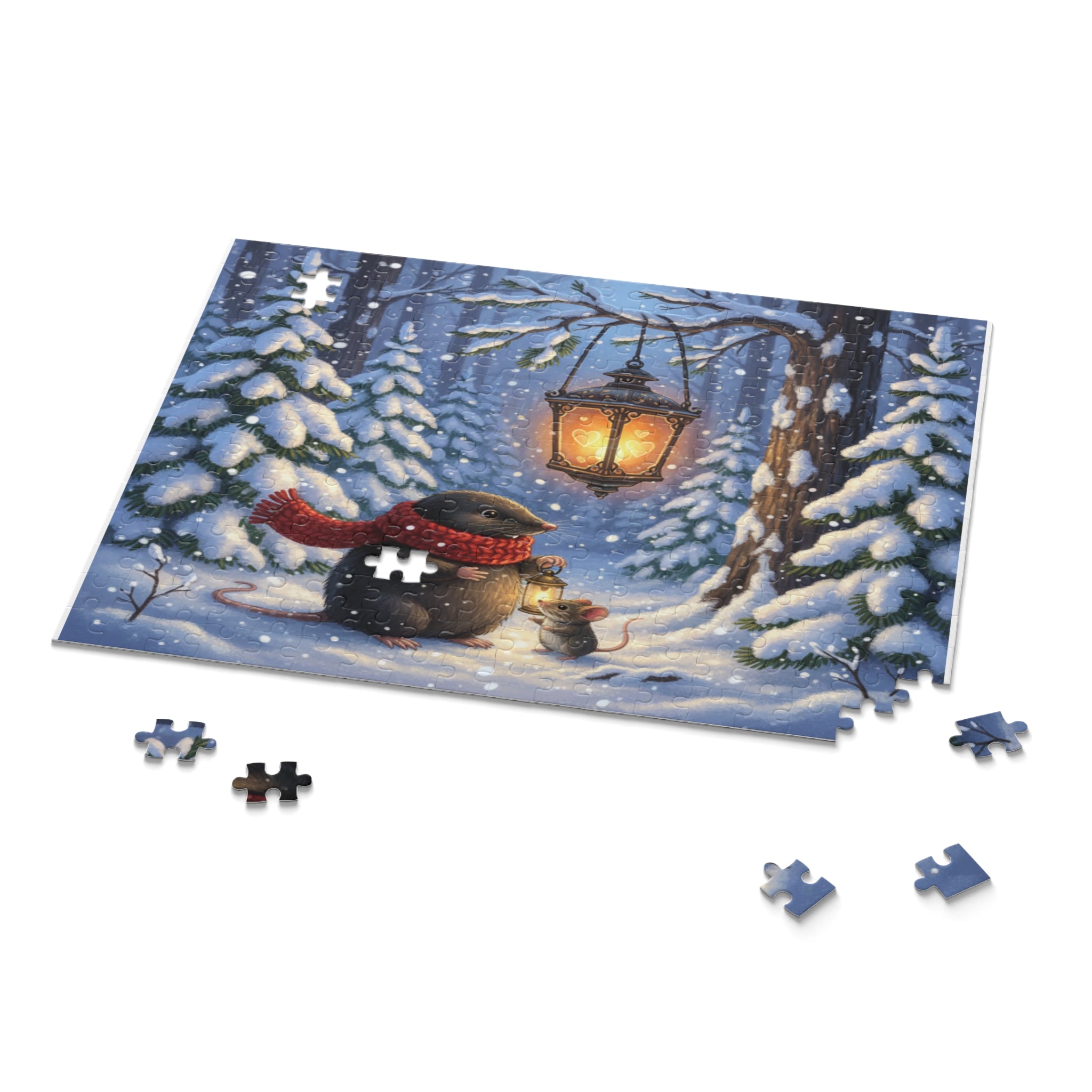 Snowfall Sweethearts Jigsaw Puzzle (120/252/500 pcs)