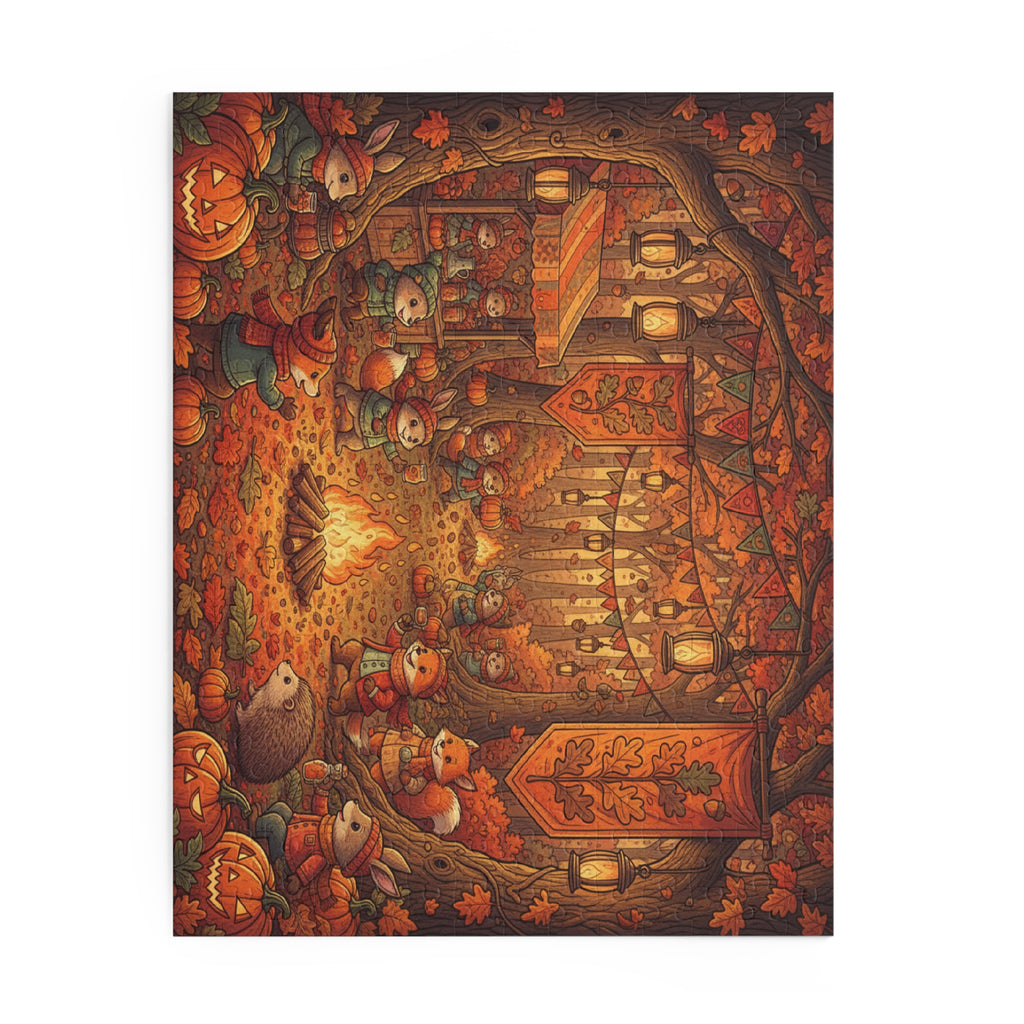 Autumn Animal Festival Jigsaw Puzzle (120/252/500 pcs)