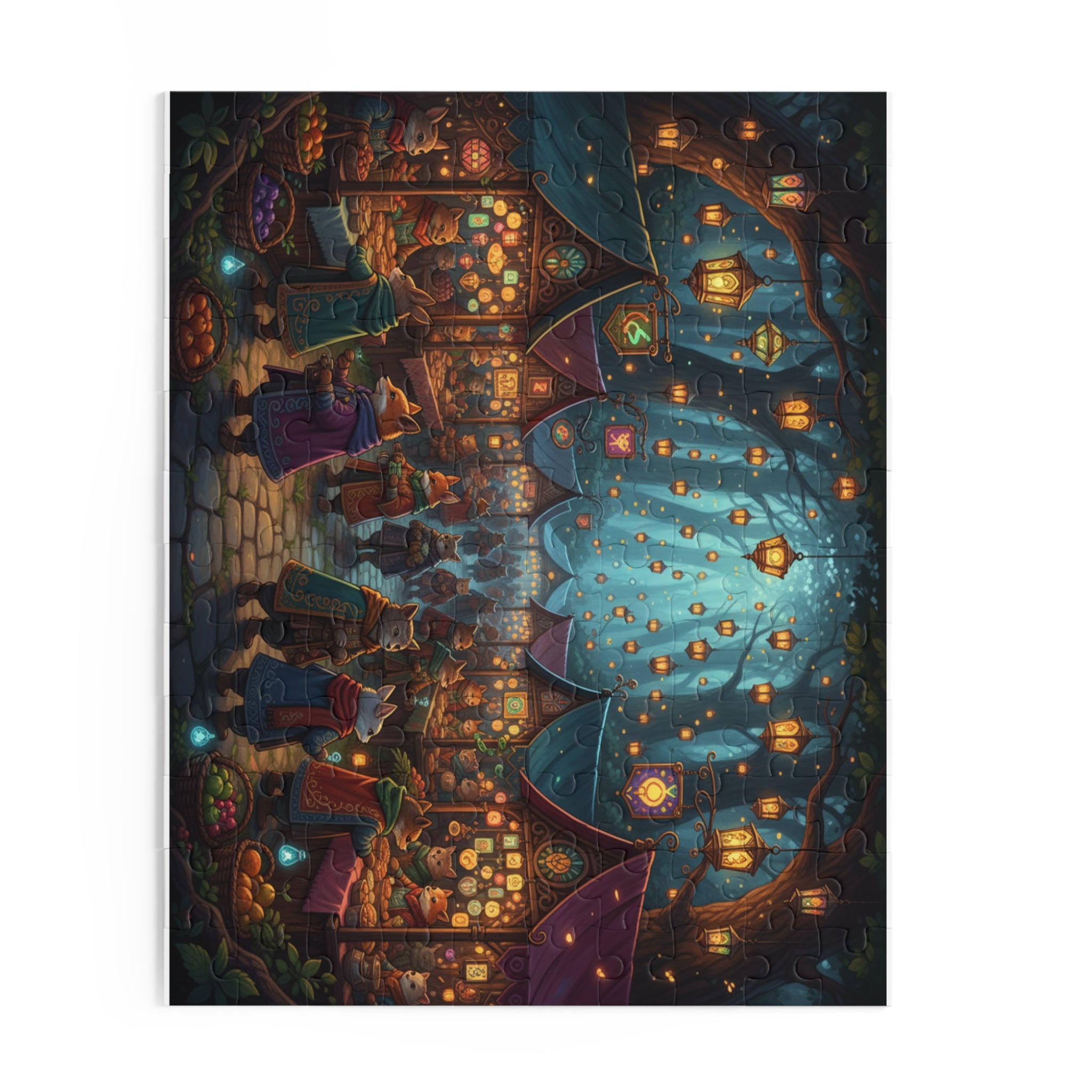 Night Market in the Woods Jigsaw Puzzle (120/252/500 pcs)