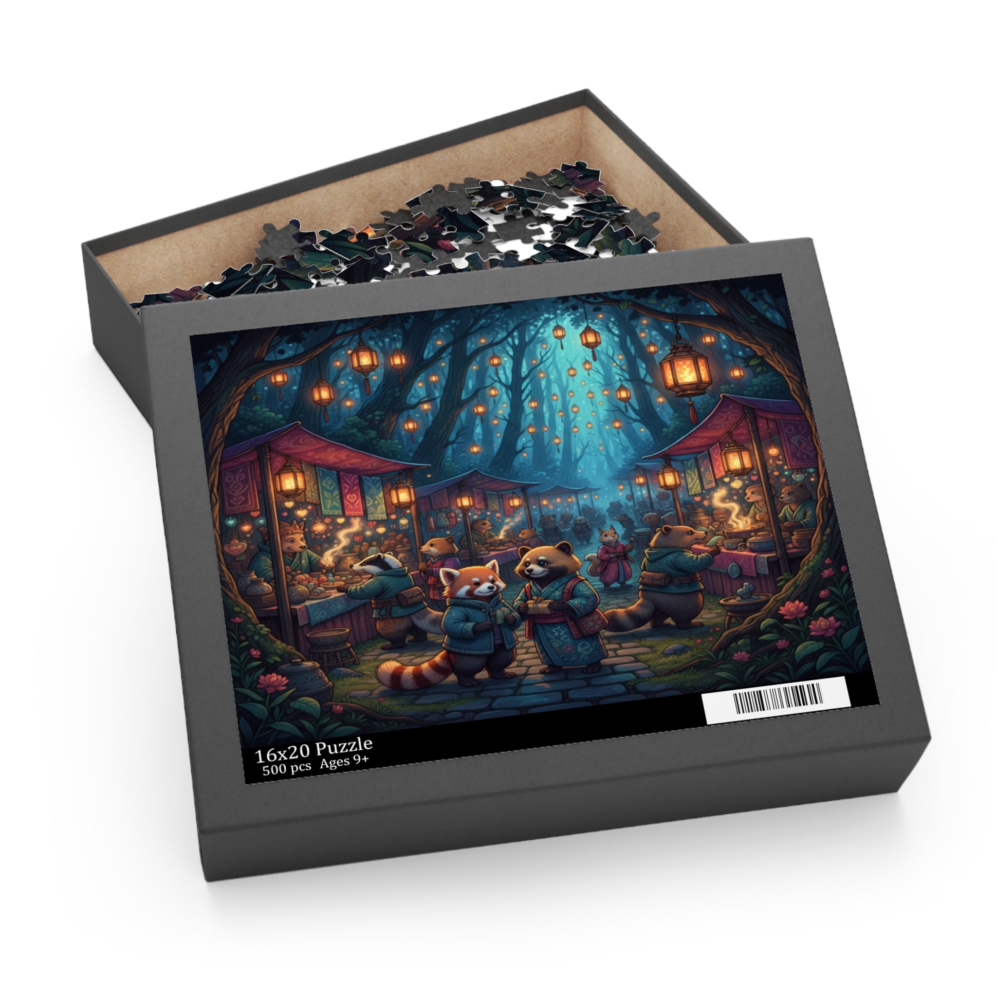 Love in the Lantern Market Jigsaw Puzzle (120/252/500 pcs)