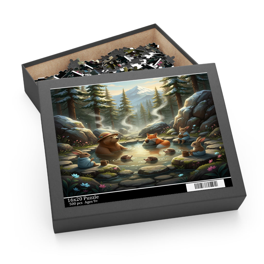 Mountain Hot Springs Jigsaw Puzzle (120/252/500 pcs)