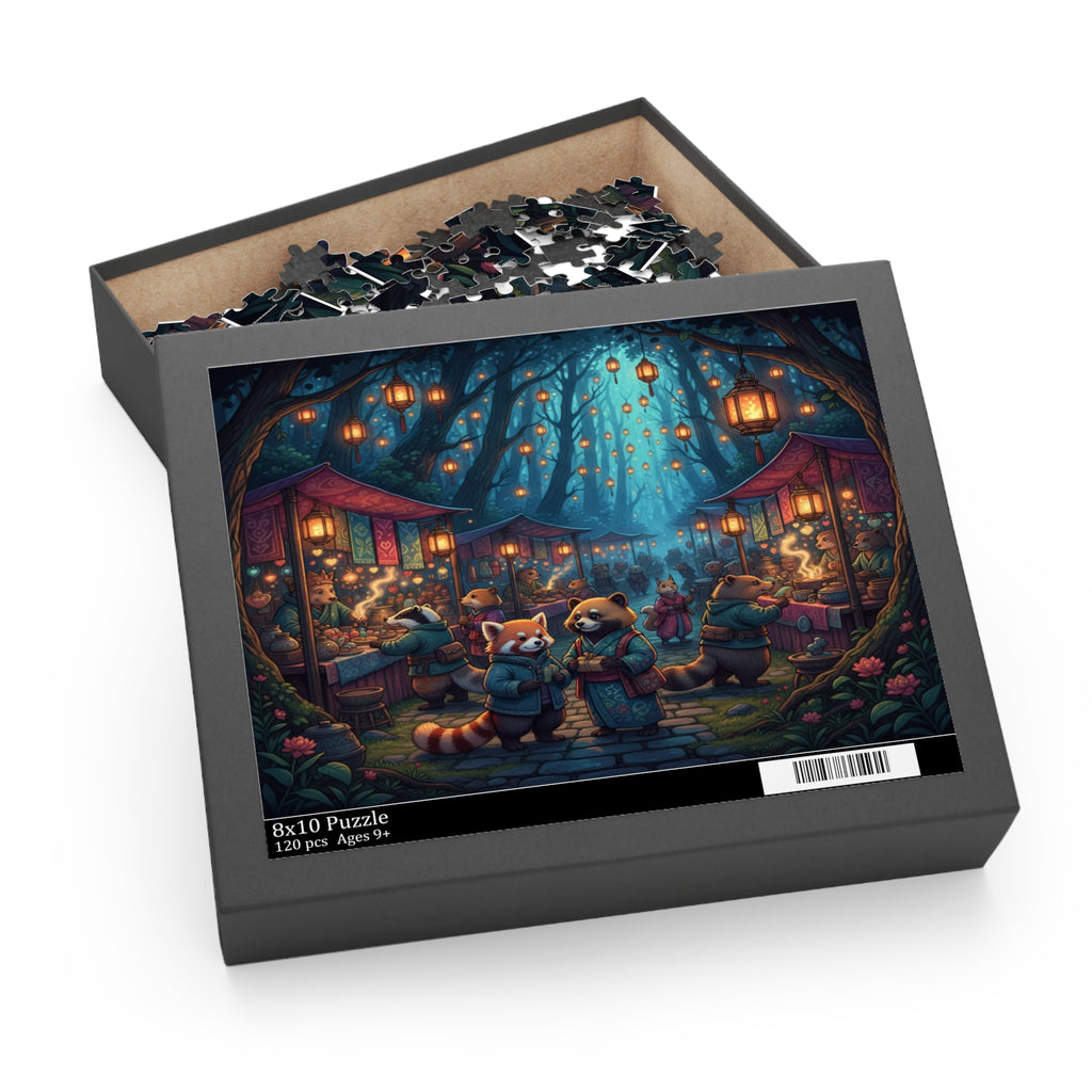 Love in the Lantern Market Jigsaw Puzzle (120/252/500 pcs)