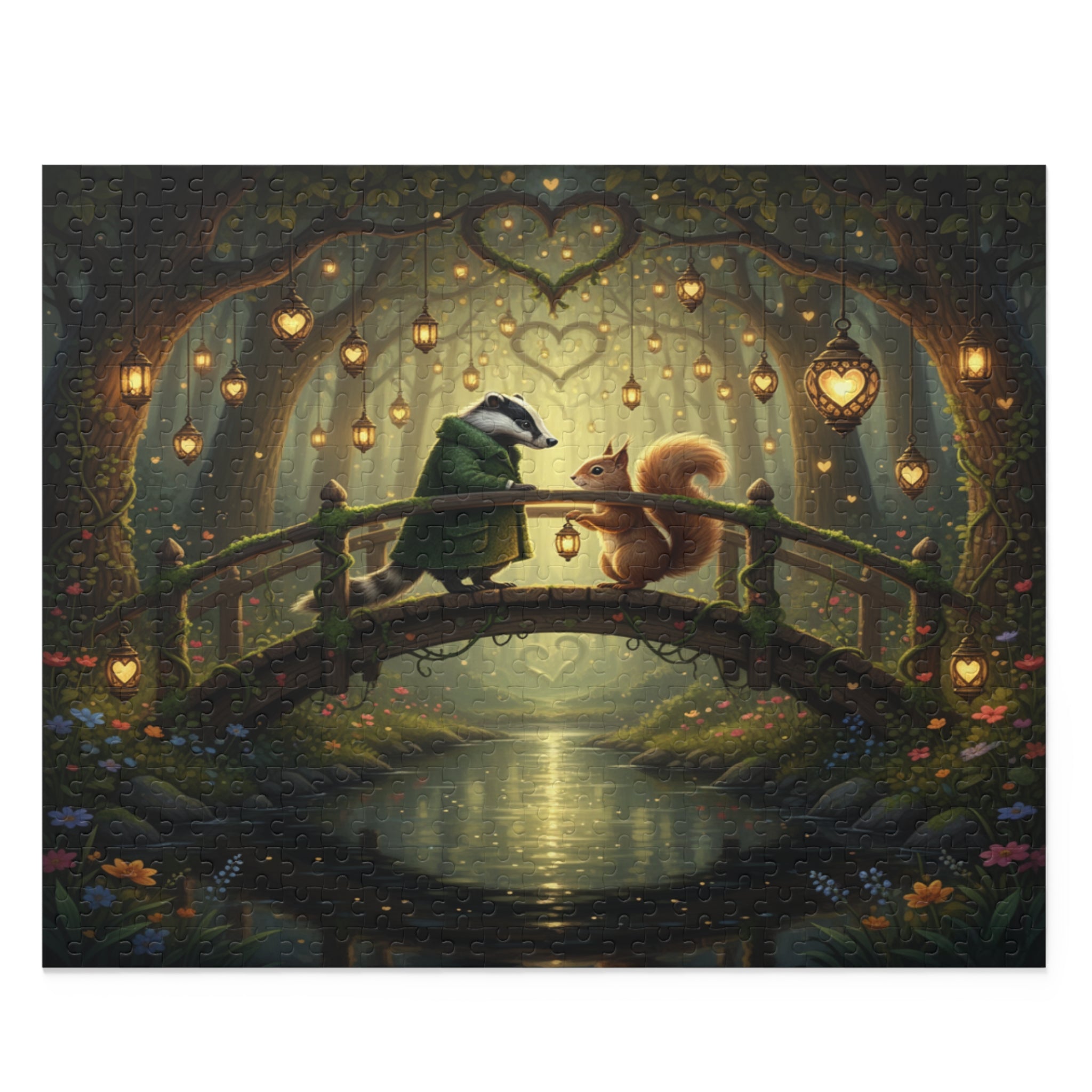 Tehe Enchanted Bridge Jigsaw Puzzle (120/252/500 pcs)