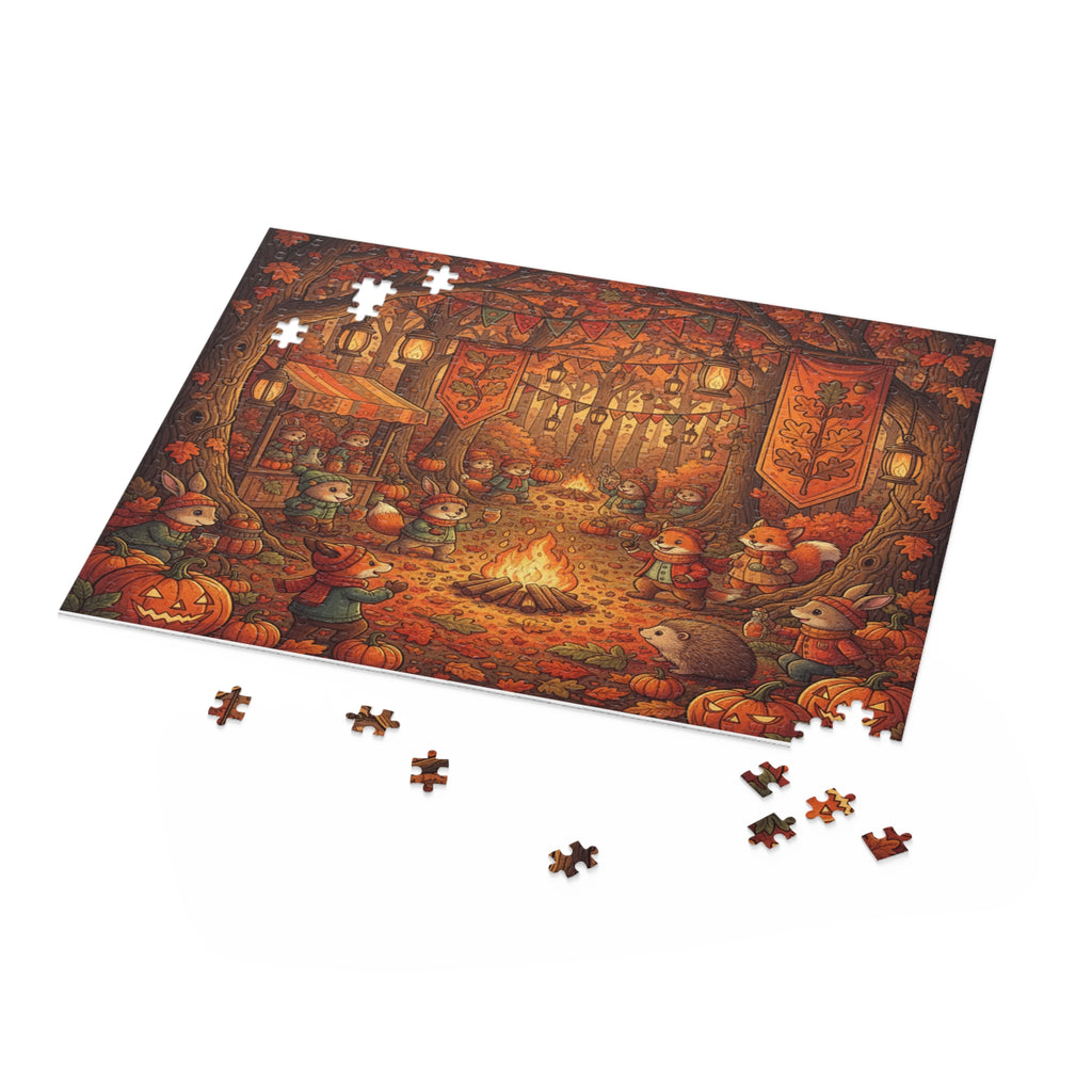 Autumn Animal Festival Jigsaw Puzzle (120/252/500 pcs)