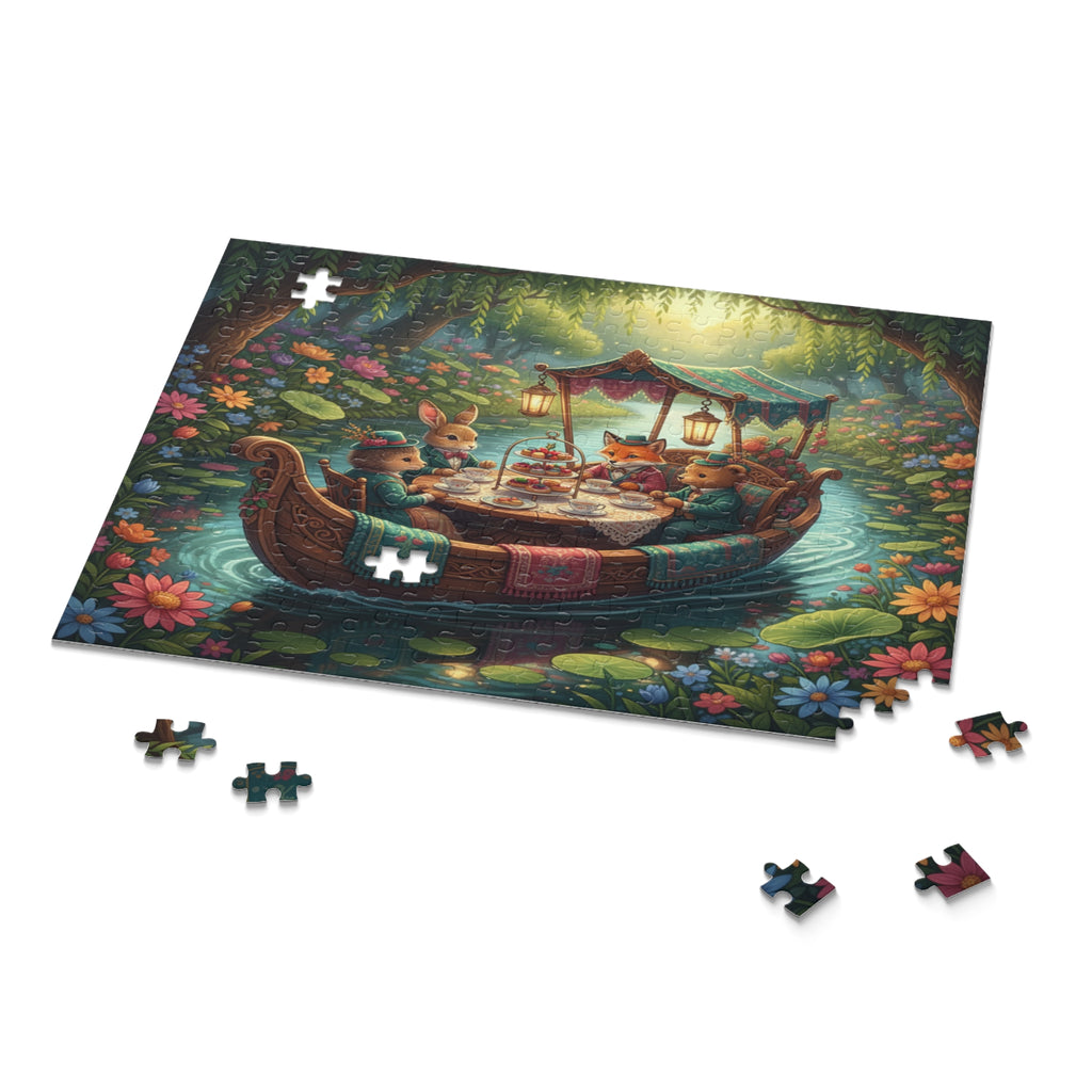 Riverboat Tea Party Jigsaw Puzzle (120/252/500 pcs)