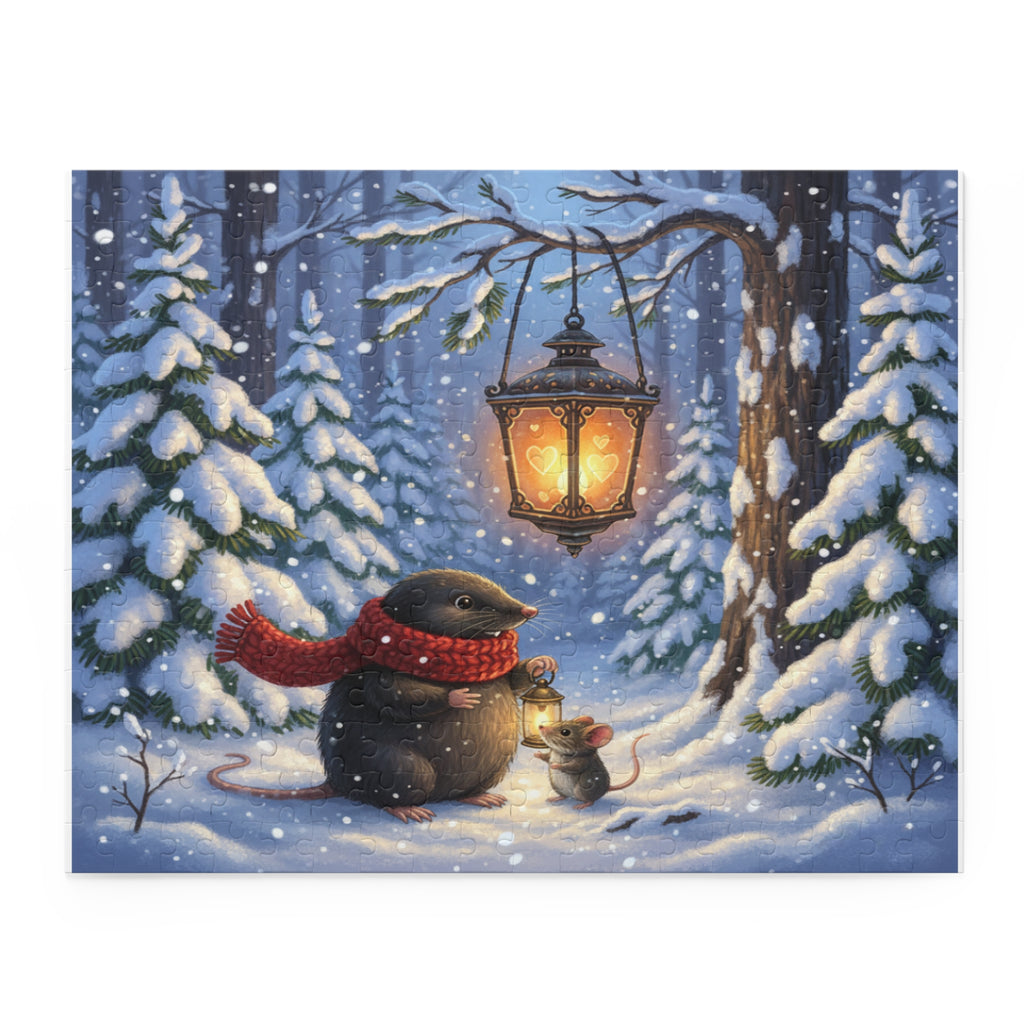 Snowfall Sweethearts Jigsaw Puzzle (120/252/500 pcs)