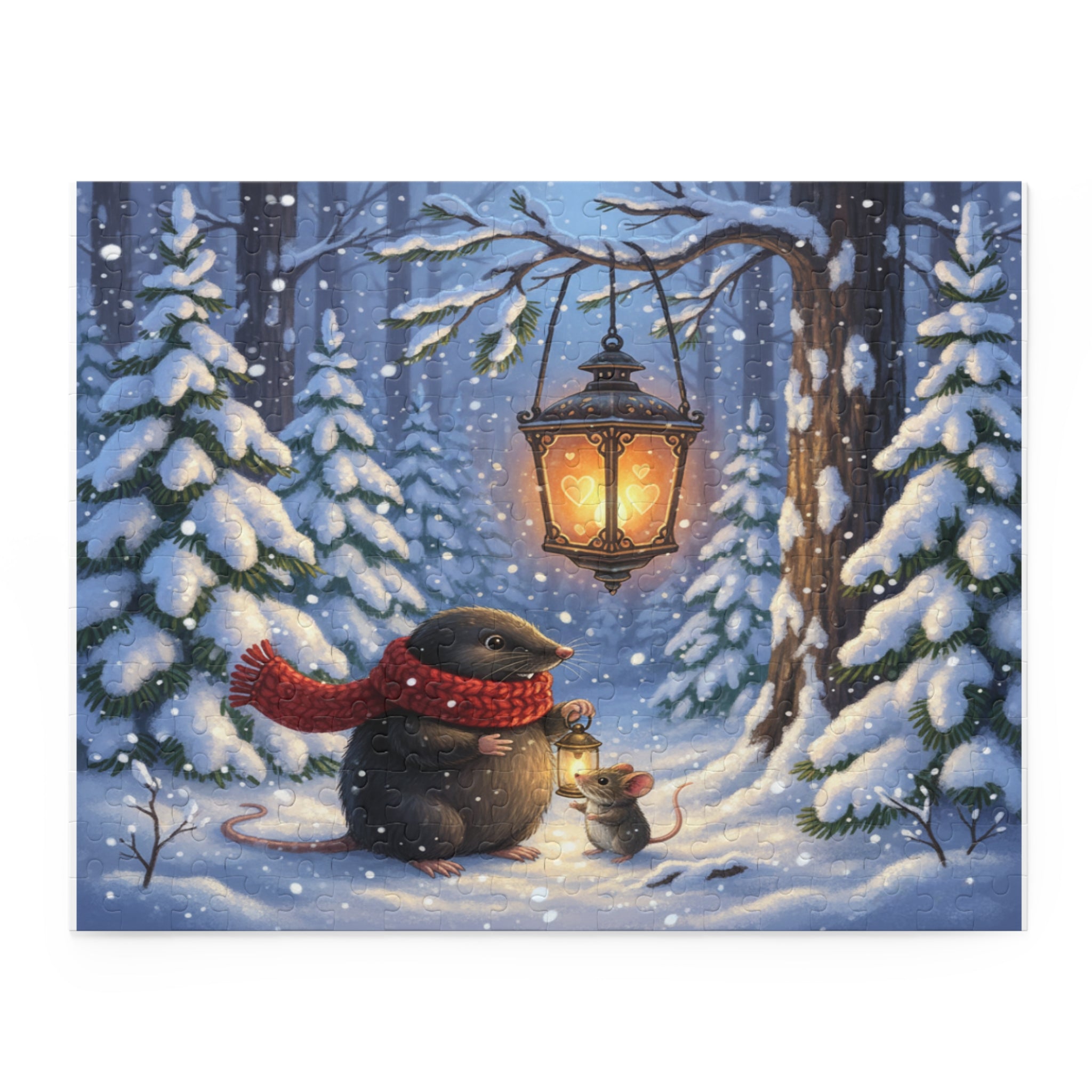 Snowfall Sweethearts Jigsaw Puzzle (120/252/500 pcs)