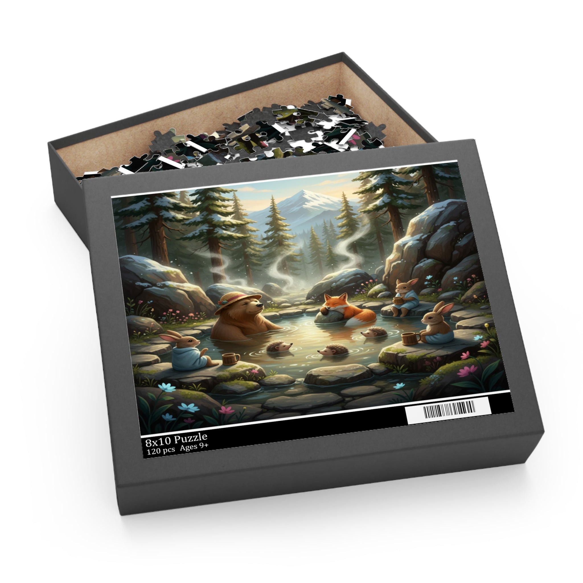 Mountain Hot Springs Jigsaw Puzzle (120/252/500 pcs)