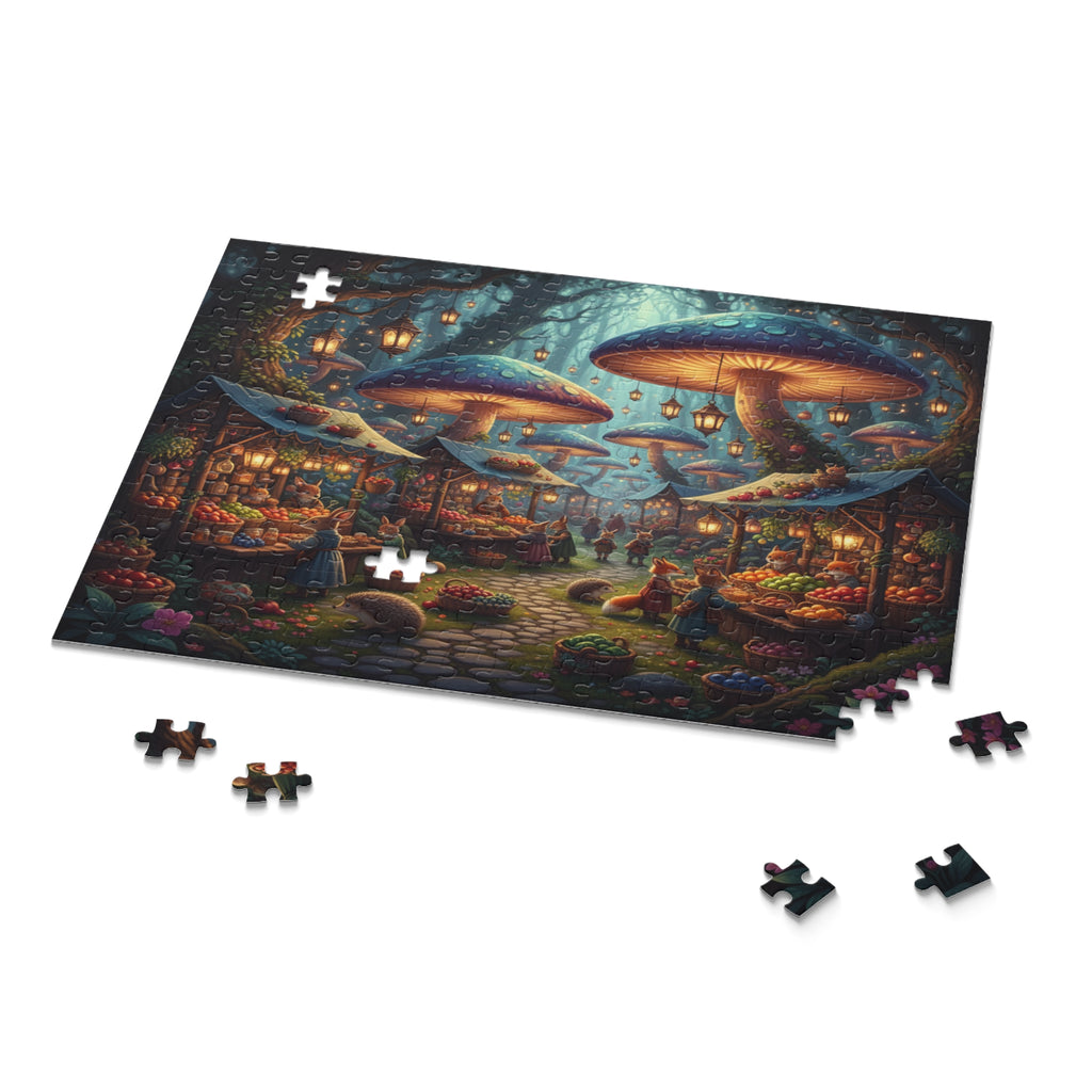 Mushroom Market Jigsaw Puzzle (120/252/500 pcs)