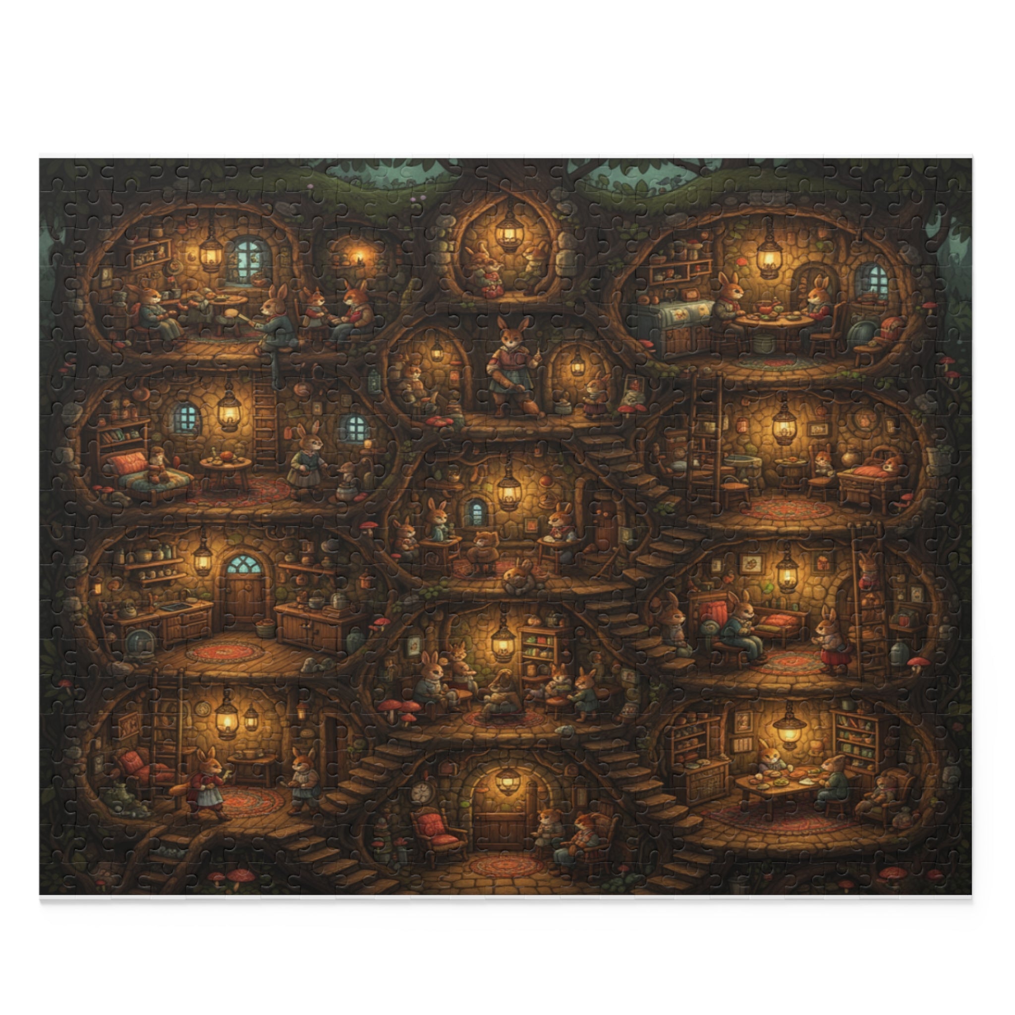 Underground Burrow City Jigsaw Puzzle (120/252/500 pcs)