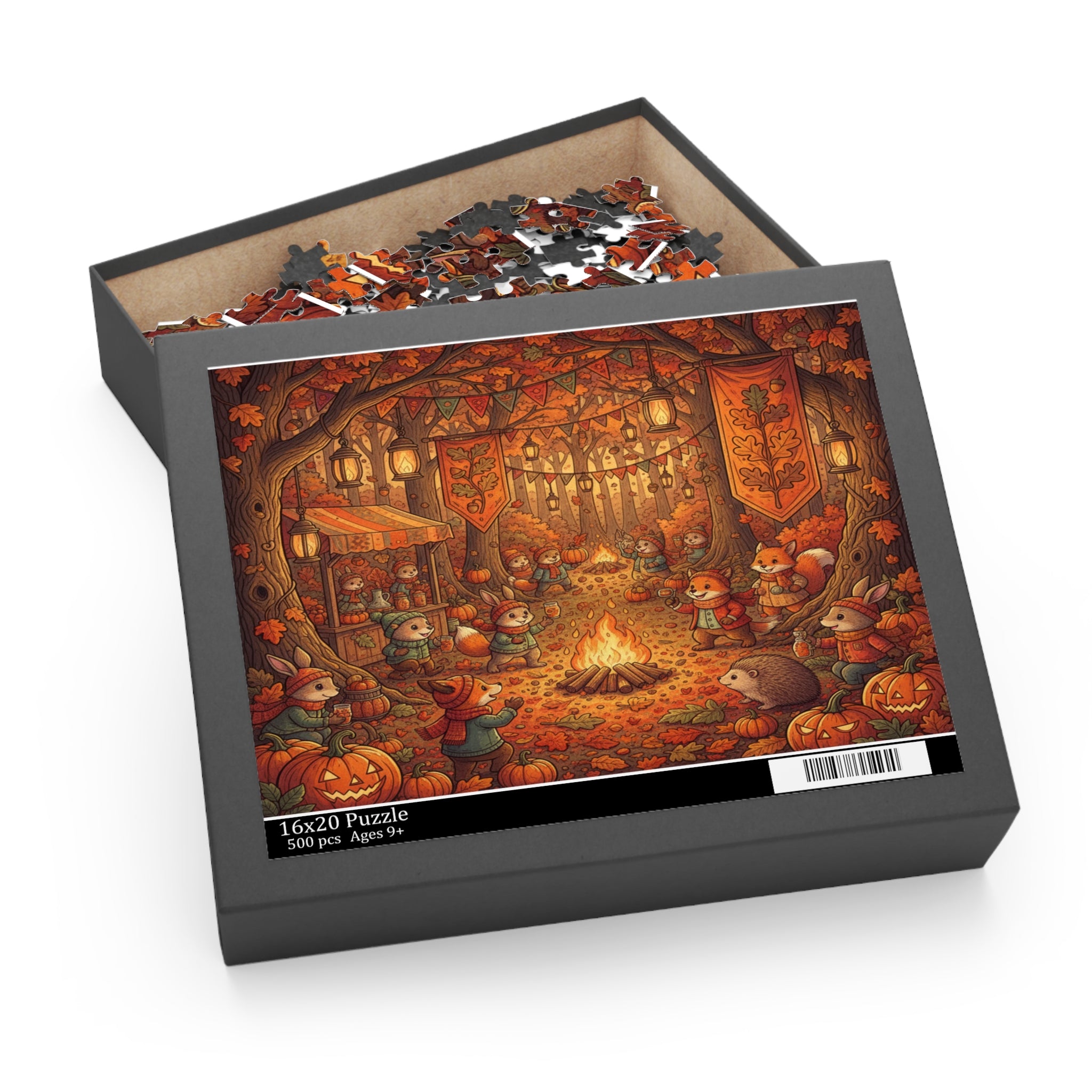 Autumn Animal Festival Jigsaw Puzzle (120/252/500 pcs)
