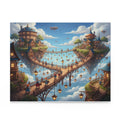 Sky Bridge Village Jigsaw Puzzle (120/252/500 pcs)