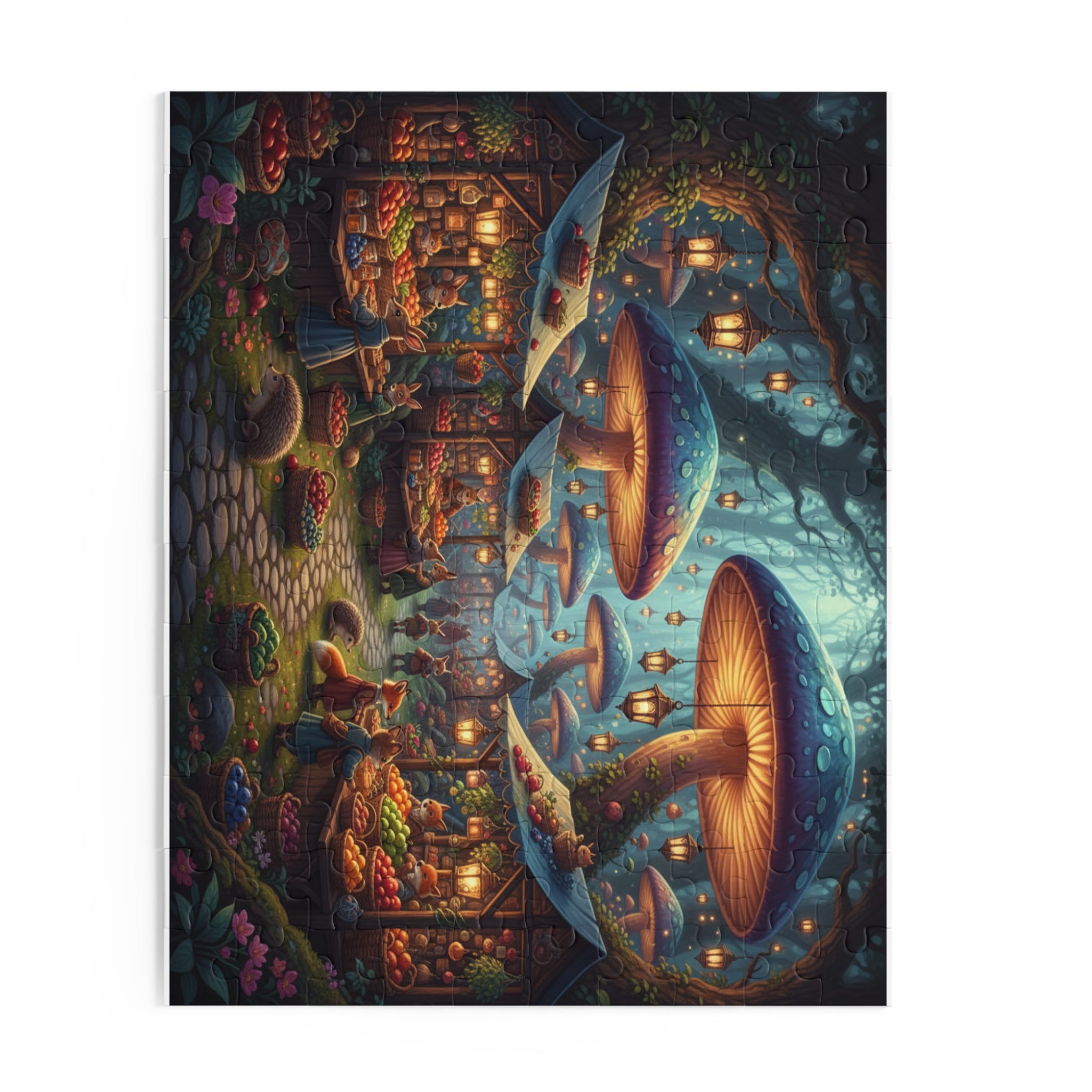 Mushroom Market Jigsaw Puzzle (120/252/500 pcs)