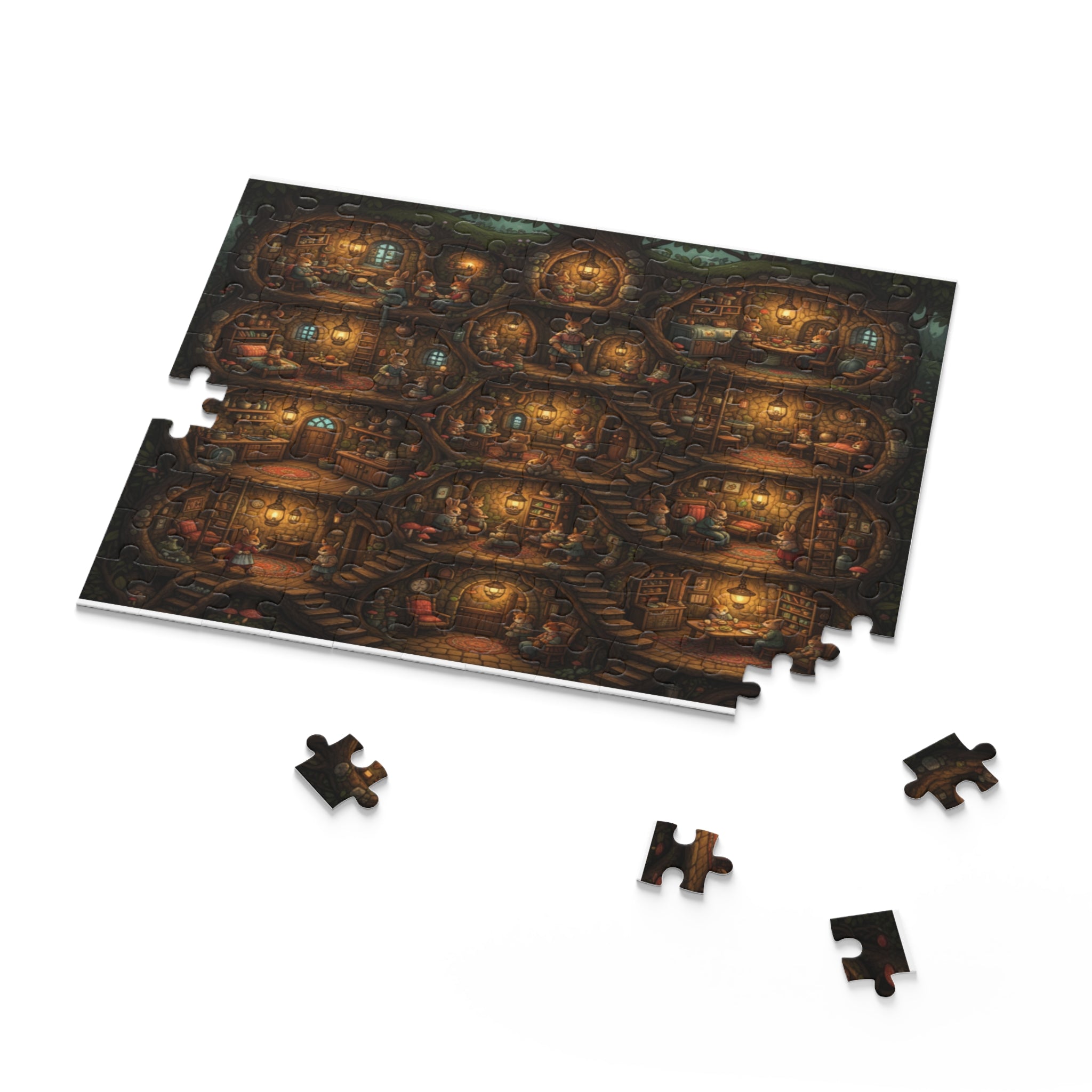 Underground Burrow City Jigsaw Puzzle (120/252/500 pcs)