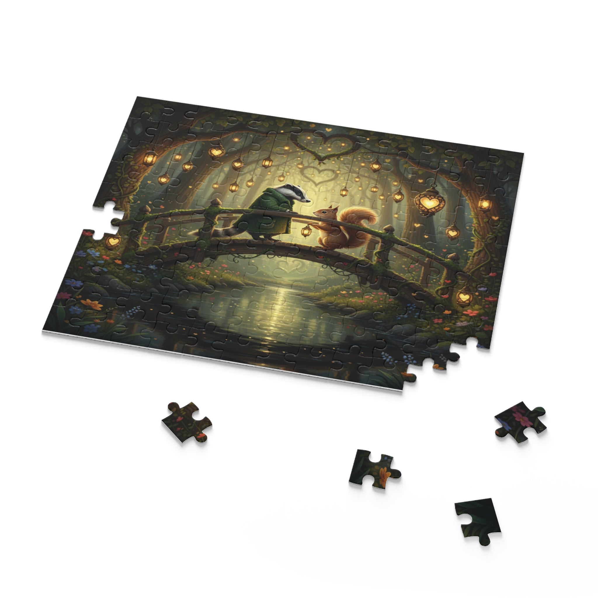 Tehe Enchanted Bridge Jigsaw Puzzle (120/252/500 pcs)