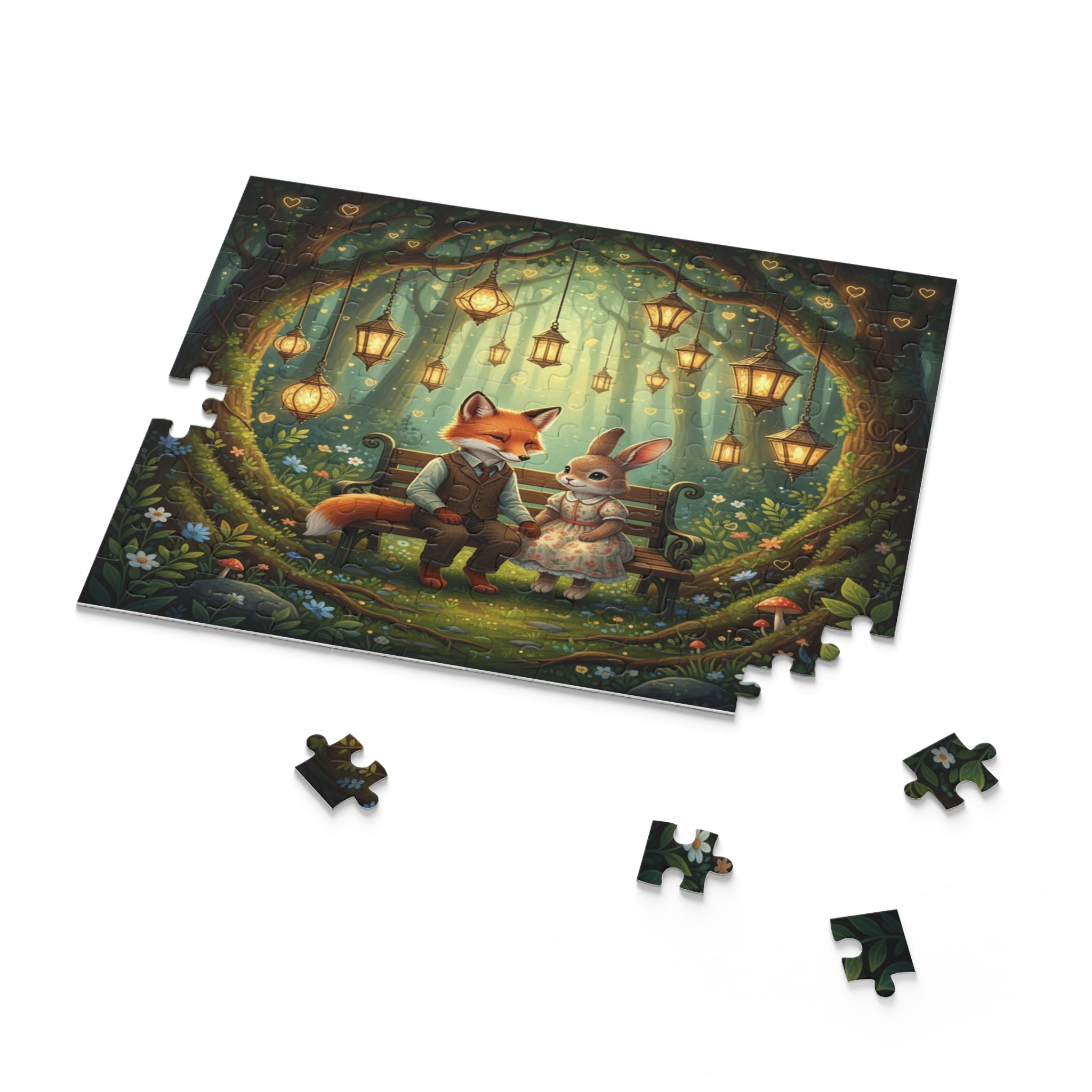 Lantern Light Companions Jigsaw Puzzle (120/252/500 pcs)