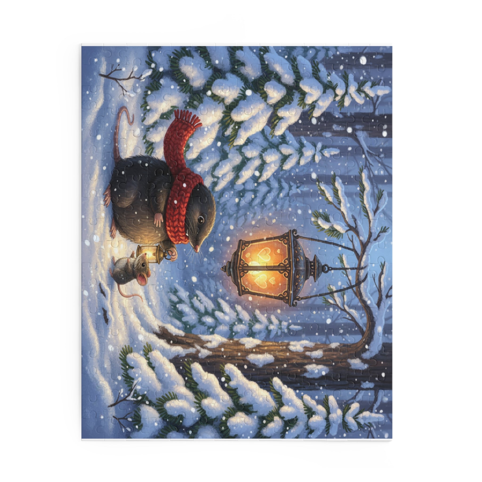 Snowfall Sweethearts Jigsaw Puzzle (120/252/500 pcs)